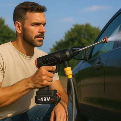 Hidrolavadora Portátil con Dos Baterías