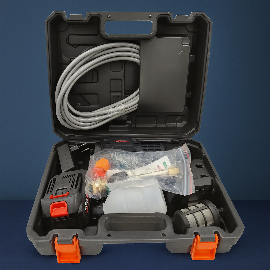 Hidrolavadora Portátil con Dos Baterías