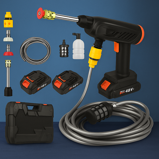 Hidrolavadora Portátil con Dos Baterías