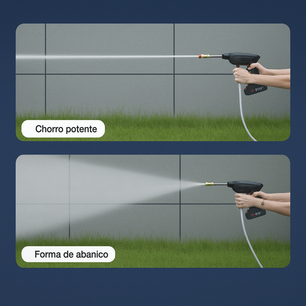 Hidrolavadora Portátil con Dos Baterías